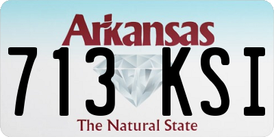AR license plate 713KSI
