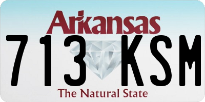 AR license plate 713KSM