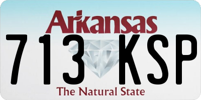 AR license plate 713KSP