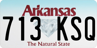 AR license plate 713KSQ