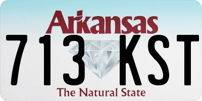 AR license plate 713KST