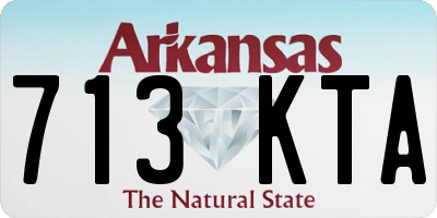 AR license plate 713KTA