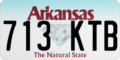 AR license plate 713KTB