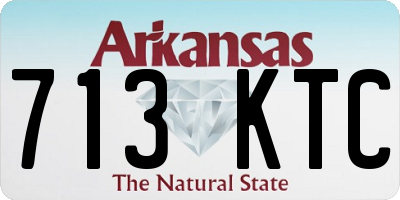 AR license plate 713KTC