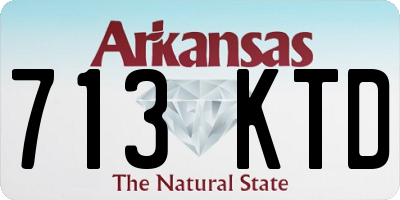 AR license plate 713KTD
