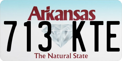 AR license plate 713KTE