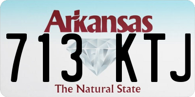 AR license plate 713KTJ