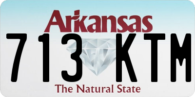 AR license plate 713KTM