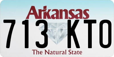 AR license plate 713KTO