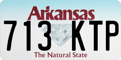 AR license plate 713KTP