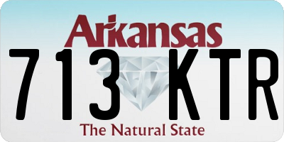 AR license plate 713KTR