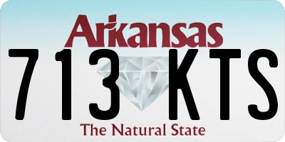 AR license plate 713KTS