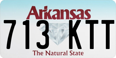 AR license plate 713KTT