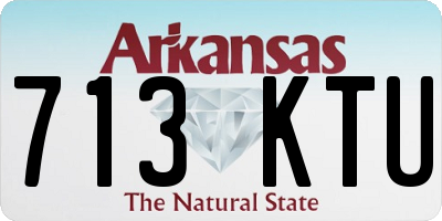 AR license plate 713KTU