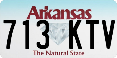 AR license plate 713KTV