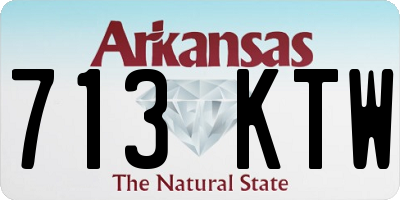 AR license plate 713KTW