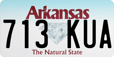 AR license plate 713KUA