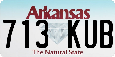 AR license plate 713KUB