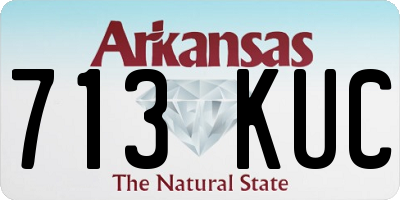 AR license plate 713KUC