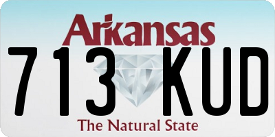 AR license plate 713KUD