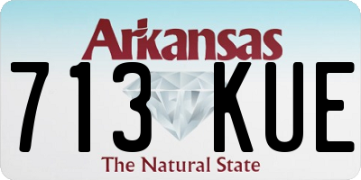 AR license plate 713KUE
