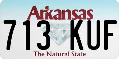 AR license plate 713KUF