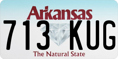AR license plate 713KUG