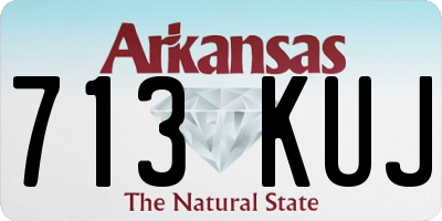 AR license plate 713KUJ