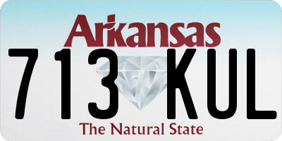 AR license plate 713KUL
