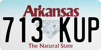 AR license plate 713KUP