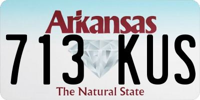 AR license plate 713KUS