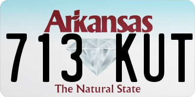AR license plate 713KUT