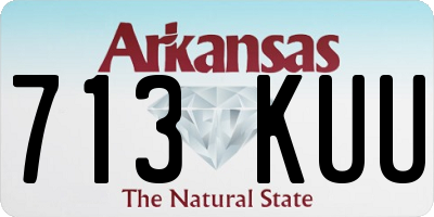 AR license plate 713KUU