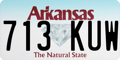 AR license plate 713KUW