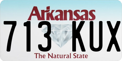 AR license plate 713KUX