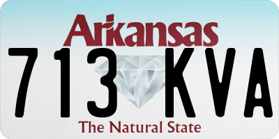 AR license plate 713KVA