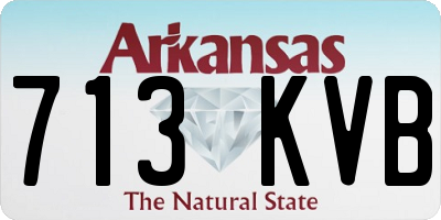 AR license plate 713KVB
