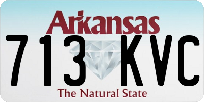 AR license plate 713KVC