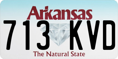 AR license plate 713KVD