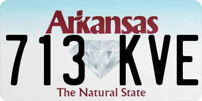 AR license plate 713KVE