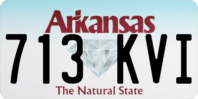 AR license plate 713KVI