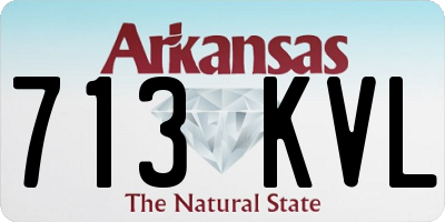 AR license plate 713KVL