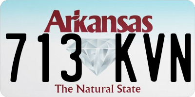 AR license plate 713KVN