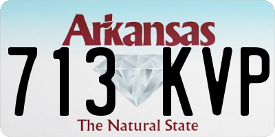 AR license plate 713KVP