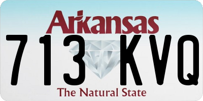 AR license plate 713KVQ
