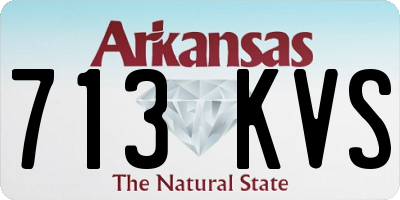 AR license plate 713KVS