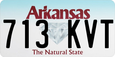 AR license plate 713KVT