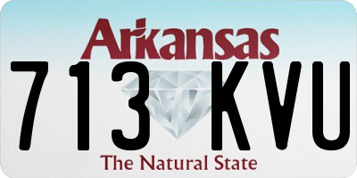 AR license plate 713KVU