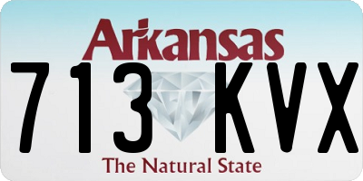 AR license plate 713KVX
