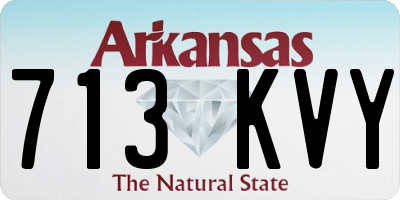 AR license plate 713KVY